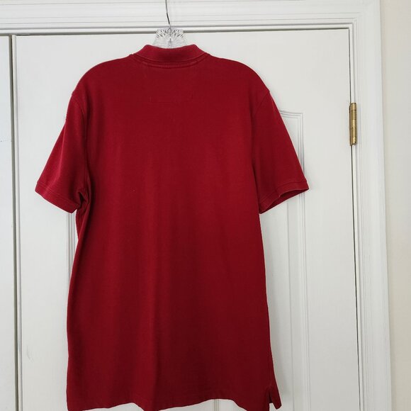 Banana Republic Men’s LG Slim Fit Golf/Polo Short Sleeve Collared Shirt Dark Red - Picture 5 of 8